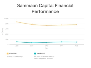 Sammaan Capital share price target Financial Performance